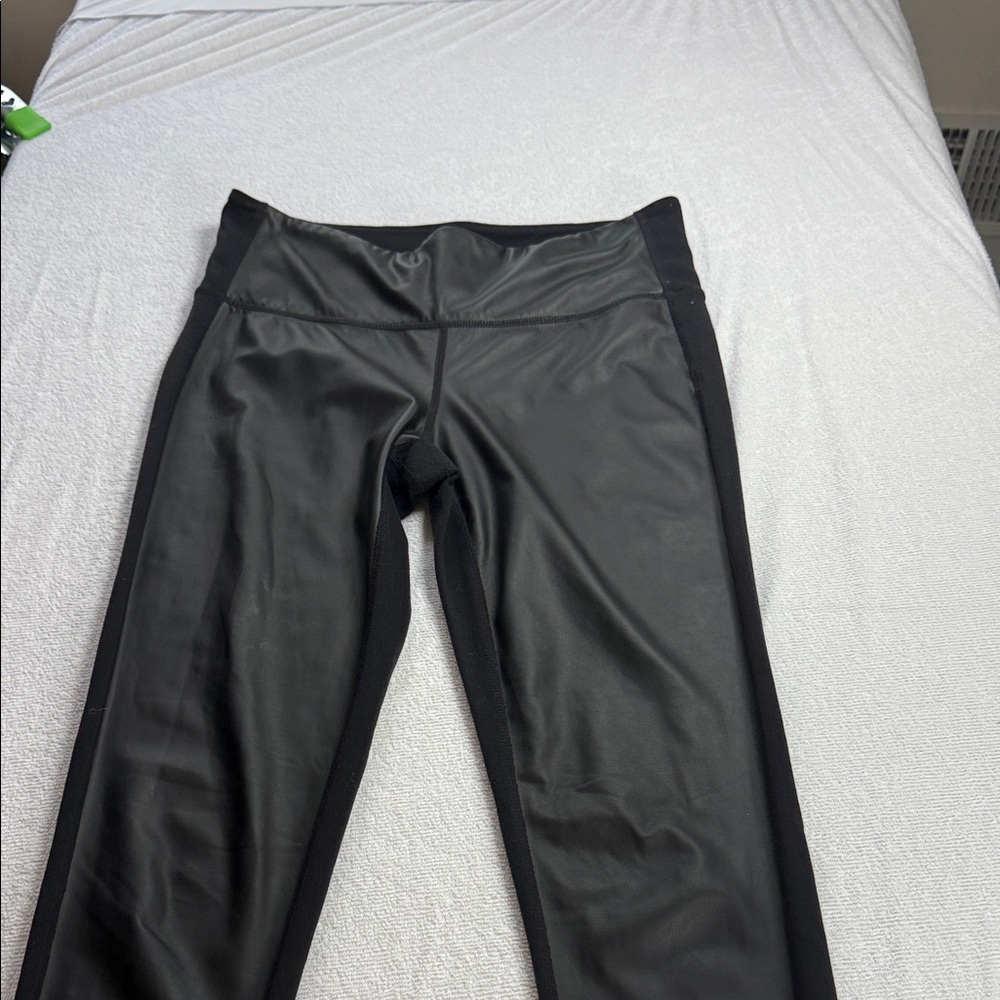 Athleta Shiny Black Leggings - Picture 5 of 10
